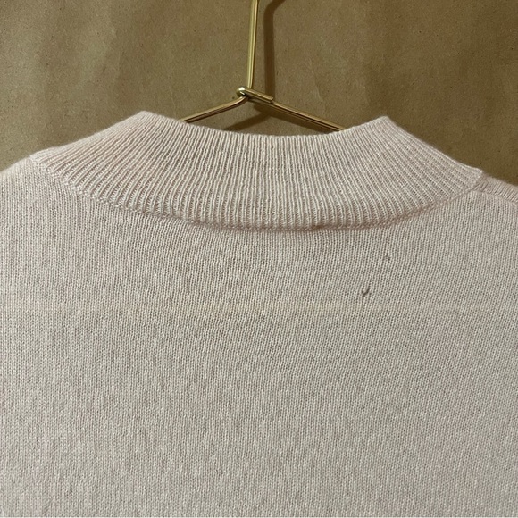 Everlane | Cashmere Crop Mock Neck Sweater Pullover Pink Size XS - Picture 11 of 14